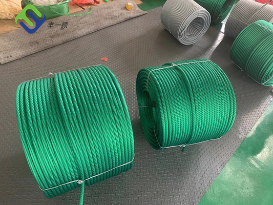 Polyester-Kombinations-Seil-Abnutzungs-beständiges verstärktes Stahlseil 6*8 FC