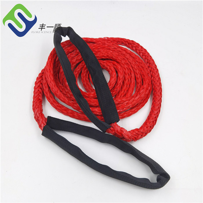 Rotes Strang Uhmwpe-Seil der Faser-12 flocht hochfeste rote Farbe