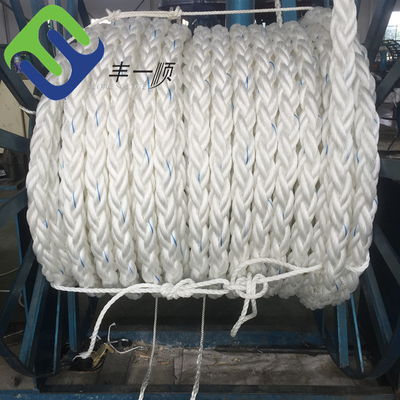 Seebefestigungsseil 8 Stränge geflochtenes PP Danline Faserseil 32-88mm für Schiff