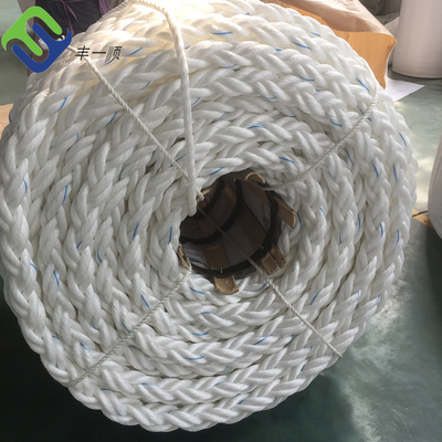 Strang des langlebigen Gutes 44mm des Polyester-8 flocht Marine Mooring Rope For Towing-Schiffs-Schiff