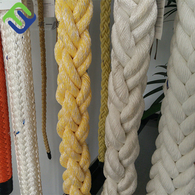 Strang-Polyester-des Seils der Verschleißfestigkeits-8 hohe Hartnäckigkeit Marine Braided Poly Rope