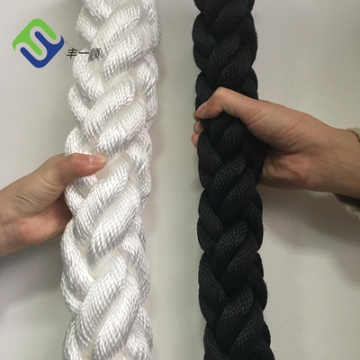 Strang-Polyester-des Seils der Verschleißfestigkeits-8 hohe Hartnäckigkeit Marine Braided Poly Rope