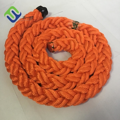Haltbares 8 Strang-Polyester-Seil 48mm - 96mm Marine Mooring Boat Rope