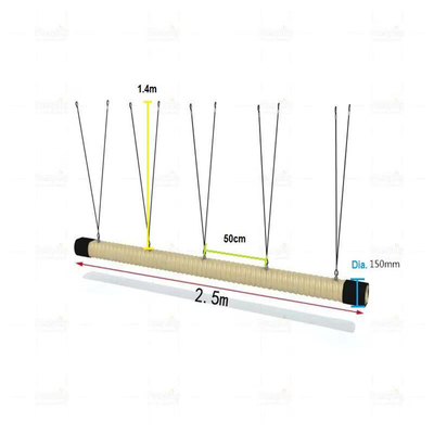 sandiger Spielplatz-hängende Brücken-Antimehltau 120mm*2.5m für Kinder