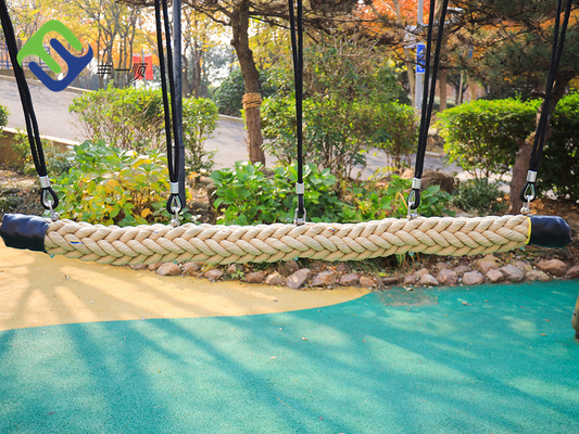 Polyester-Seil der Hanf-Farbspielplatz-Drehbrücke-150mmx2.5m für Kinder