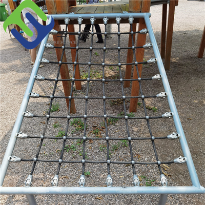 Polyester-Spielplatz-Seil-kletternder Nettostabilisierter Antiuvmehltau im Freien