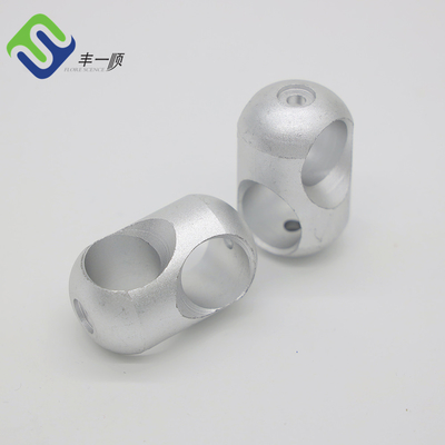 Silbernes Seil-Querspielplatz-Seil-Verbindungsstück-Aluminium 16mm 34g