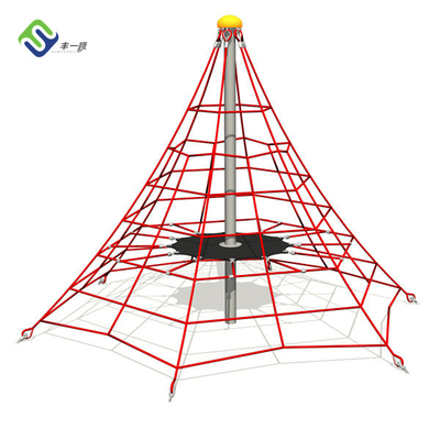 Polyester-Spielplatz-Seil-kletternder Nettostabilisierter Antiuvmehltau im Freien