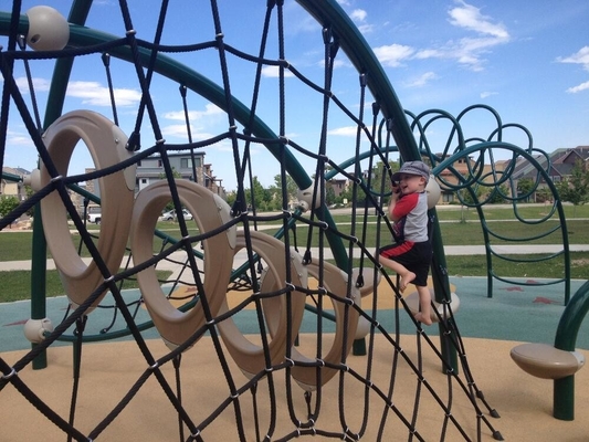 Doppeltes Haken-Verbindungsstück der Spielplatz-Edelstahl-Seil-Installations-16mm