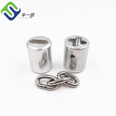 Kletternde Netto- Aluminium-6063 Seil-Schnallen des Spielplatz-Seil-Verbindungsstück-16mm