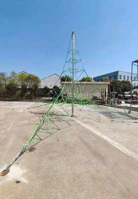 Spielplatz im Freien, der Netto-4mx4m Pyramiden-Seil-UVbeständiges für Kinder klettert