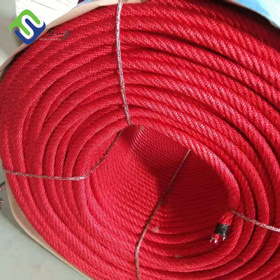 4 oder 6 Strang-verdrehtes Polyester-Stahl-Draht-Kern-Kombinations-Seil für Hängematten-Schwingen