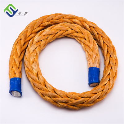 Strang der harten Beanspruchung 12 flocht UHMWPE-HDPE Schiffstau-Handkurbel-Zugseil