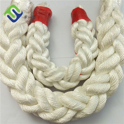 80mmx220m Nylon Polyamid geflochtenes Seil mit Split-Schleife an jedem Ende