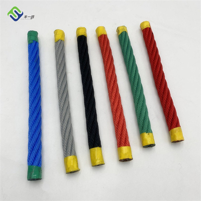 6 Strang 16 mm PP Stahldrahtkern Kombinationsseil für Spielplatz Kletternetz